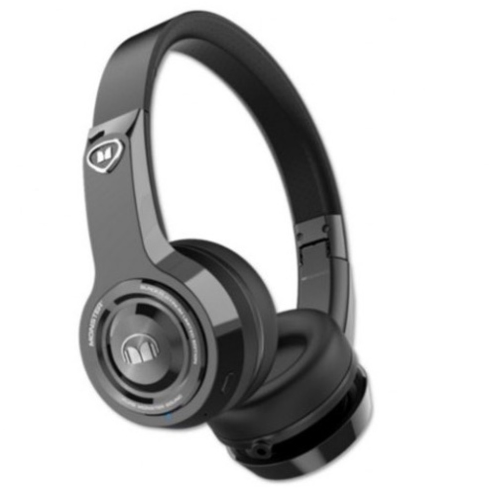 Monster Elements Wireless / Wired On-ear Headphones Black Platinum DJ Quality